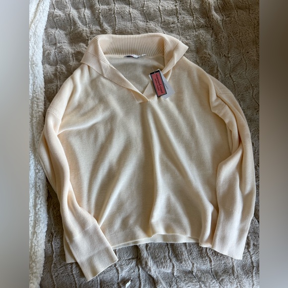 Vineyard Vines Sweaters - Vineyard Vines Cream V-Neck Women's Sweater